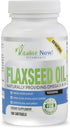Organic Flaxseed Oil Softgels - 1000mg Premium, Virgin Cold Pressed from Flax Seeds - 100 Count Supplement