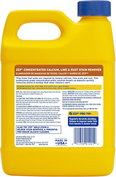 ZUCAL32 32-Ounce Enforcer Zep Calcium Lime and Rust Remover