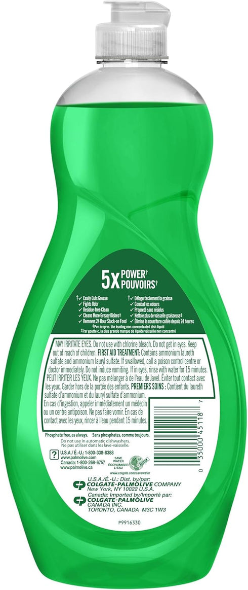 Palmolive Dish Liquid, Ultra Strength Original, 20 Ounce (Pack of 9), Green (04268CT)