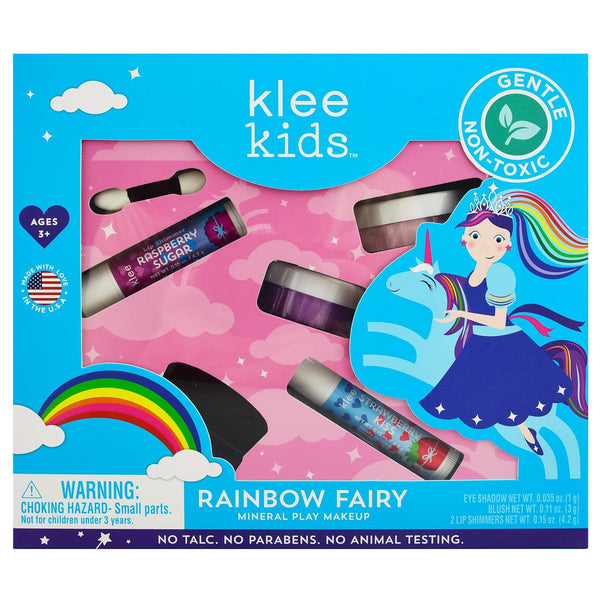 Luna Star Klee Kids Play Makeup Kit, Gentle and Non-Toxic, Kid-Friendly, Made in USA (Rainbow Fairy)