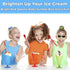 Extra Long Red 8in Premium Sundae Spoons - 50ct Heavy Duty Disposable Plastic Utensils for Ice Cream
