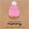 Ukodnus Baby Girl Reveal Mommy to Be Birthday Card with Pink Knitted