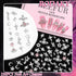RODAKY 128PCS Silver Nail Charms, Cross Star Charms for Nails, 3D Saturn Planet Nail Jewelry, Pink Nail Rhinestone Gems