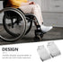 1.9cm Hemobllo Universal Wheelchair Leg Rest Thick Aluminum Alloy Footplates Pair, Heavy Duty Elevating Footrest