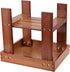 2 Pack 11 9 10 Inch Bamboo Step Stool, Bamboo Shower Bench, x x Foot Stool, Seat Stool for Home, Garden, Living Room