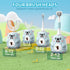 QDCYP Toothbrush,6 Modes,4 Heads,IPX7 360 (6-12 Kids U Shaped Electric Cleaning Brush Waterproof,Automatic Sonic