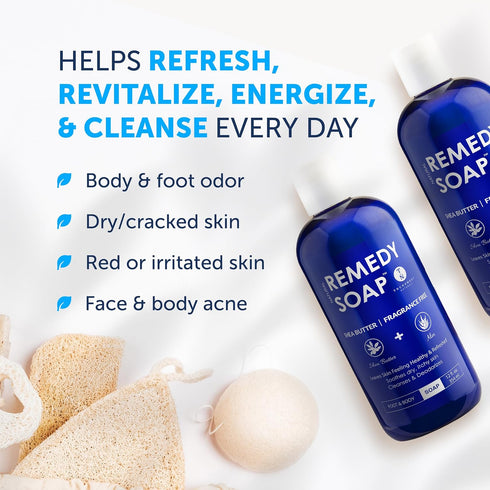 Truremedy Naturals Shea Butter Fragrance-Free Body Wash - Body Wash That Moisturizes - Shea Butter Fragrance-Free Body Wash (1 pk, 12 oz)