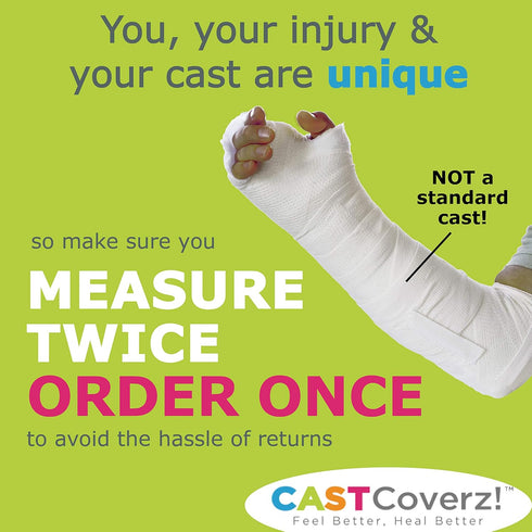 CastCoverz! Designer Arm Cast Cover - USA Stars - Medium Short 11" Length X 9" Circumference, Washable