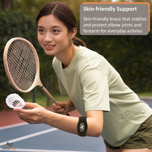 Tennis Elbow Brace (2 pack) – Tendonitis Support Band with Compression Pad and Elbow Strap Wrap for Women and Men