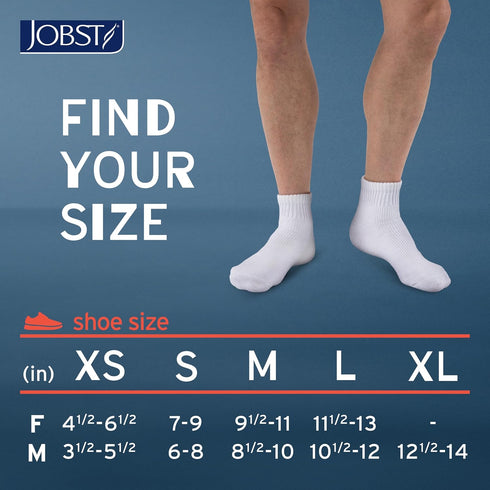 Seamless JOBST SensiFoot Diabetic Support Socks for Men and Women with Toe and Moisture Management - Extra Padding