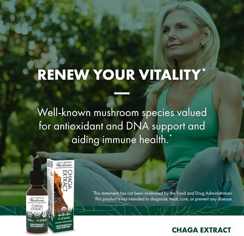 Host Defense Chaga Extract, Immune System Support Supplement, 1 fl oz