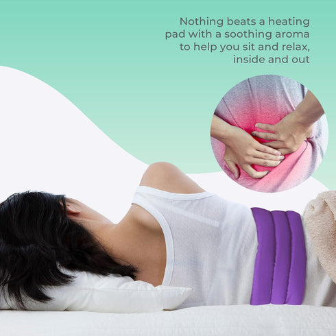Pack 1 Pack Microwavable Heating Pad for Lower Back and Menstrual Cramps - Moist Microwave Heating Pad for Muscles