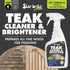 STAR BRITE Teak Cleaner & Brightener Gel Spray, 32 OZ, Vertical Surface Stick Formula