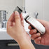 KEMEI Mini Hair Trimmer, Portable Cordless Clipper for Men & Women, Precision Haircut Tool, Silver, Travel-Friendly