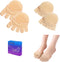 2 Pairs Toe Socks, Five Finger Liner Socks for Women and Men, Non-Slip Hidden Ball of Foot Covers