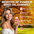Yikecao 2 Pack Gummies, 120 Count Pumpkin Seed Oil Pumpkin Seed Oil Supplement with Saw Palmetto for Hair Growth