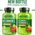 NATURELO Vitamin C Vegan Supplement with Organic Acerola Cherry Extract, 500 mg VIT C per Cap, 90 Capsules