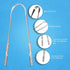 HOKIN Tongue Scraper for Adults, 2Pcs Oral Care Pack, Stainless Steel Cleaners, Reduce Bad Breath
