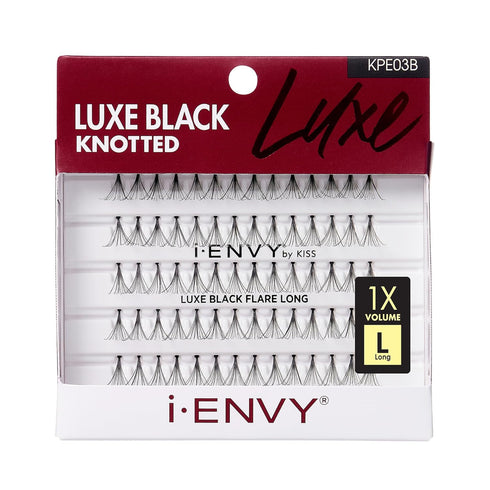 Kiss I Envy Luxe Long Black Lashes, 1.0 Count