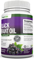 Black Currant Oil - 1000 Mg, 180 Softgels - Cold-Pressed Pure Black Currant Seed Oil, 140mg GLA Per Serving