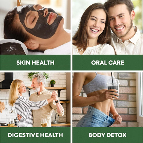 Pure Coconut Activated Charcoal Capsules, 180 Charcoal Pills for Teeth Whitening, Bloating, Body Cleansing, Vegan