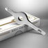 Wide Grip Slant Tweezers | Professional Tweezers for Eyebrows & Nose/Ear/Facial Hair - Hand-Filed Slanted Tips, Silver
