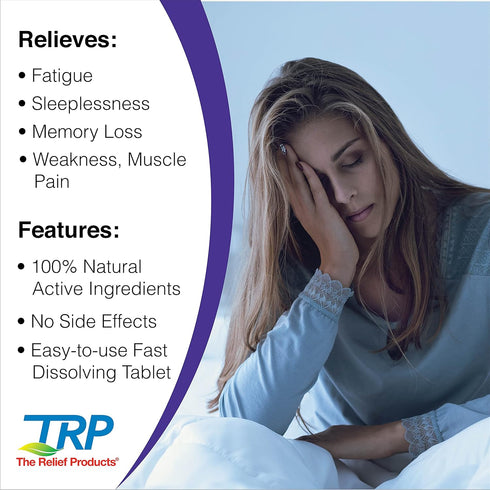 The Relief Products Chronic Fatigue Therapy - Fast Dissolving Tablets for Fatigue, Weakness, Tiredness, CFS, 70 Count