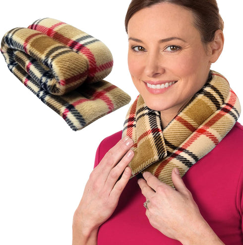 Microwavable Heating Pads by SunnyBay, Moist Heated Neck and Shoulder Wrap, 2.5 lbs, 26x5 Inches, London