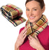Microwavable Heating Pads by SunnyBay, Moist Heated Neck and Shoulder Wrap, 2.5 lbs, 26x5 Inches, London