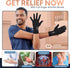 Copper Compression Full Finger Arthritis Gloves - Touch Screen Fingertips, 1 Pair, M
