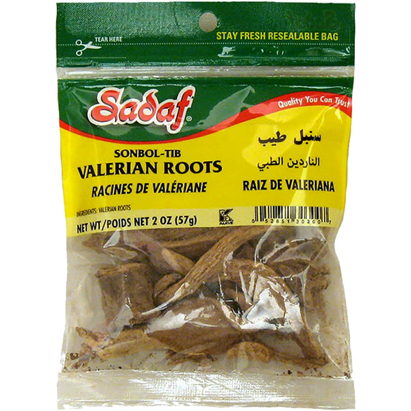 Sadaf Valerian Roots - Valerian Root Loose (valerian officinalis) - Make your valerian root tea - 2 oz. bag