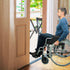 Vinyl Door Threshold Ramp, 36 Inch Door Transition Strip, Wheelchair Ramp Edge-Reducer for Home/Door/Floor (Grey)