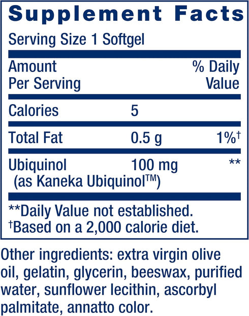 Life Extension Super Ubiquinol CoQ10 100 mg - Heart Health & Anti-Aging Supplement, 60 Softgels