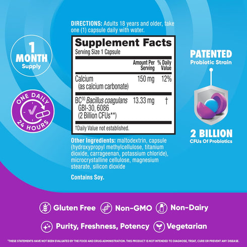 Digestive Advantage Probiotics for Digestive Health, Daily Probiotics for Women & Men, 60ct Capsules