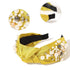 Ivyu Headbands for Women - Knotted Pearl Headband Hair Accessories for Girls, No Slip Fashion Cute Top Knot