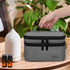 LUXJA Essential Oil Carrying Case - Holds 30 Bottles (5ml-30ml), Double-Layer Organizer, Gray