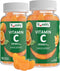 YumVs Vitamin C Gummies for Adults - 250 mg Orange Flavored Chewable Immune Gummies - Kosher, Halal, Gluten Free (200