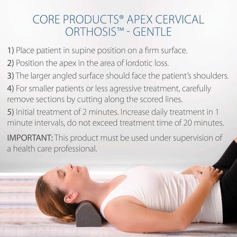 Core Products Apex Orthosis Cervical Traction Device, Gentle Neck & Shoulder Relaxer, Promotes Spinal Health