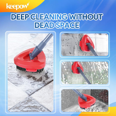 KEEPOW Scrub Brush for O Ceda RinseClean 2 Tank System, Shower Floor Scrubber for Bathroom Kitchen Wall Tile (1 Pack)