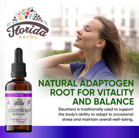 Organic Eleuthero Tincture, Eleutherococcus senticosus Extract (Siberian Ginseng)