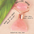 THIS HIPPIE GIRL Gua Sha Glow Roller - Rose Quartz Facial Roller Massager for Face and Eye, Sculpting Tool