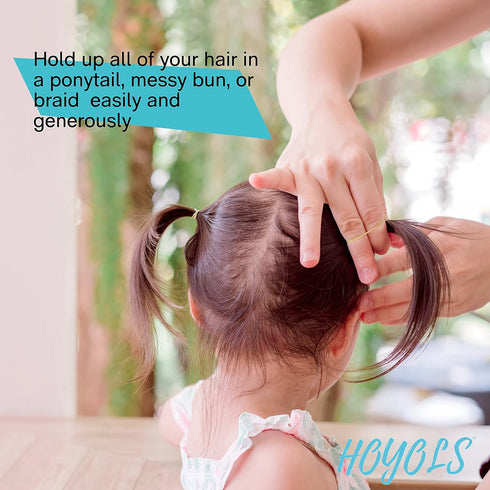 HOYOLS Mixed Color Elastic Hair Bands, 2500 Small Rubber Bands for Girls Kids Women, Non-Slip Tiny Soft Hair Ties