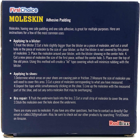 Extra Durable Moleskin, 2" x 5 Yards