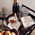 xo, Fetti 50 Count Thanksgiving Gold Foil Napkins, 5 x 5 Inches, 3ply, Autumn Leaves, Pumpkins, Fall Table Decorations