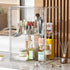 Makeup Storage Organizer, 3 Packs Acrylic Cosmetic Display Case with Division Board for Bathroom Countertop