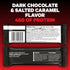 MUSASHI High Protein Bar, Dark Chocolate & Salted Caramel, 45g Protein, <1g Total Sugars, 12 Pack of 3.2oz Bars