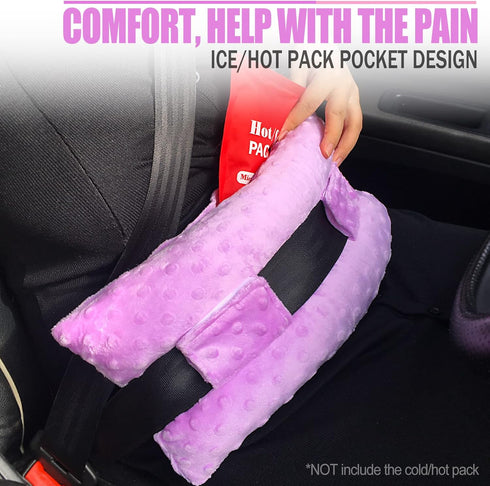 Hysterectomy Pillows with Ice/Hot Pocket, Must Have Gifts for Abdominal Surgery Recovery, Lavender