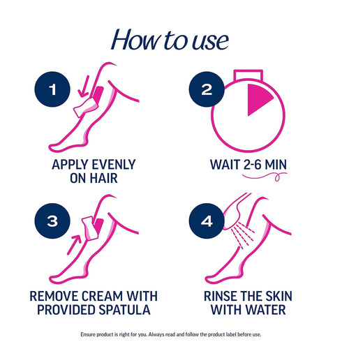 VEET Professional Hair Removal Cream, 2 Minute Formula for All Skin Types with Shea Butter | 13.5 FL OZ Bottle