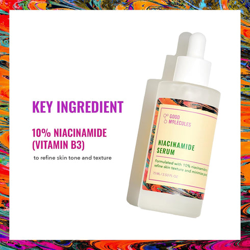 Good Molecules Niacinamide Serum - 10% B3 Facial Serum for Blemishes, Enlarged Pores, Hydrating Skincare
