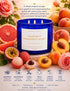 Sunset 3-Wick 15.8 oz Grapefruit Passionfruit Soy Candle | Large Scented Candle for Home | Clean Burn Long Lasting |